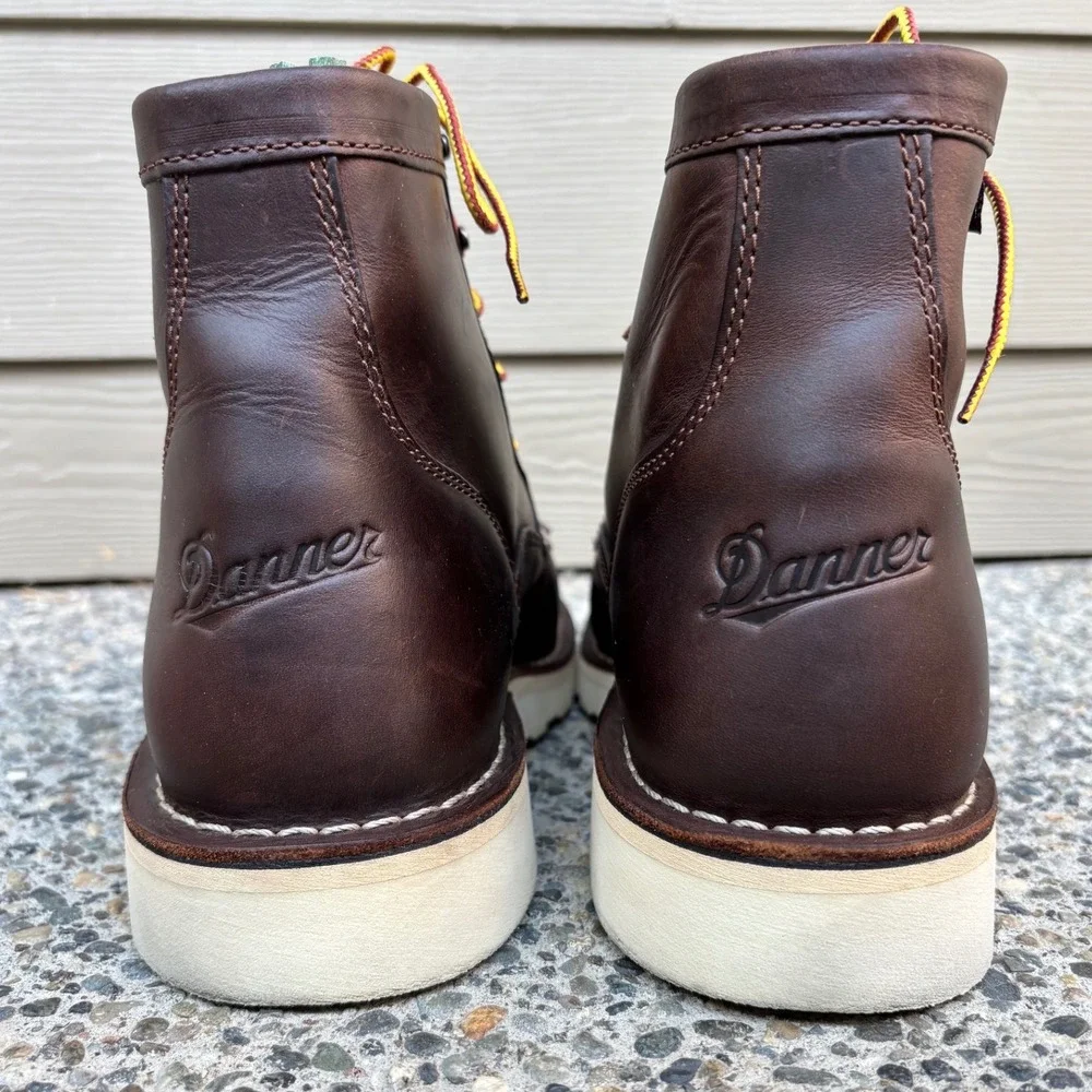 Danner Bull Run Moc Toe 6 Brown Steel Toe Work Boots 15564 Mens 12 EE Wide USA